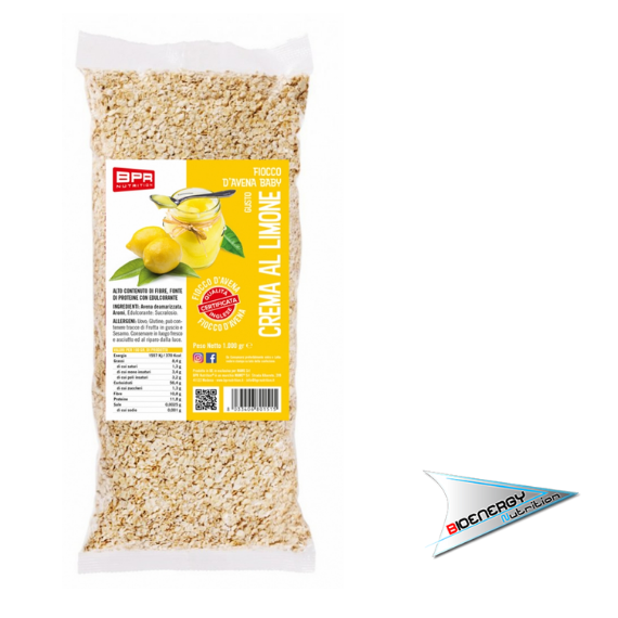 Bpr Nutrition-FIOCCO D'AVENA BABY AROMATIZZATO (Conf. 1 Kg)   Crema al Limone  